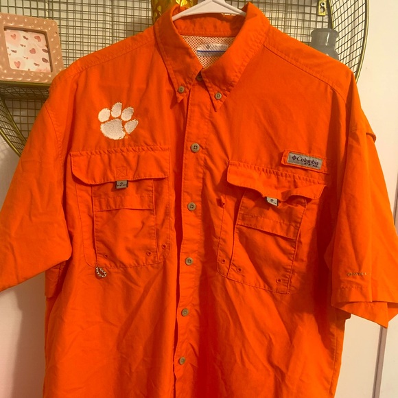 Men’s Columbia PFG Clemson Shirt - Picture 1 of 1